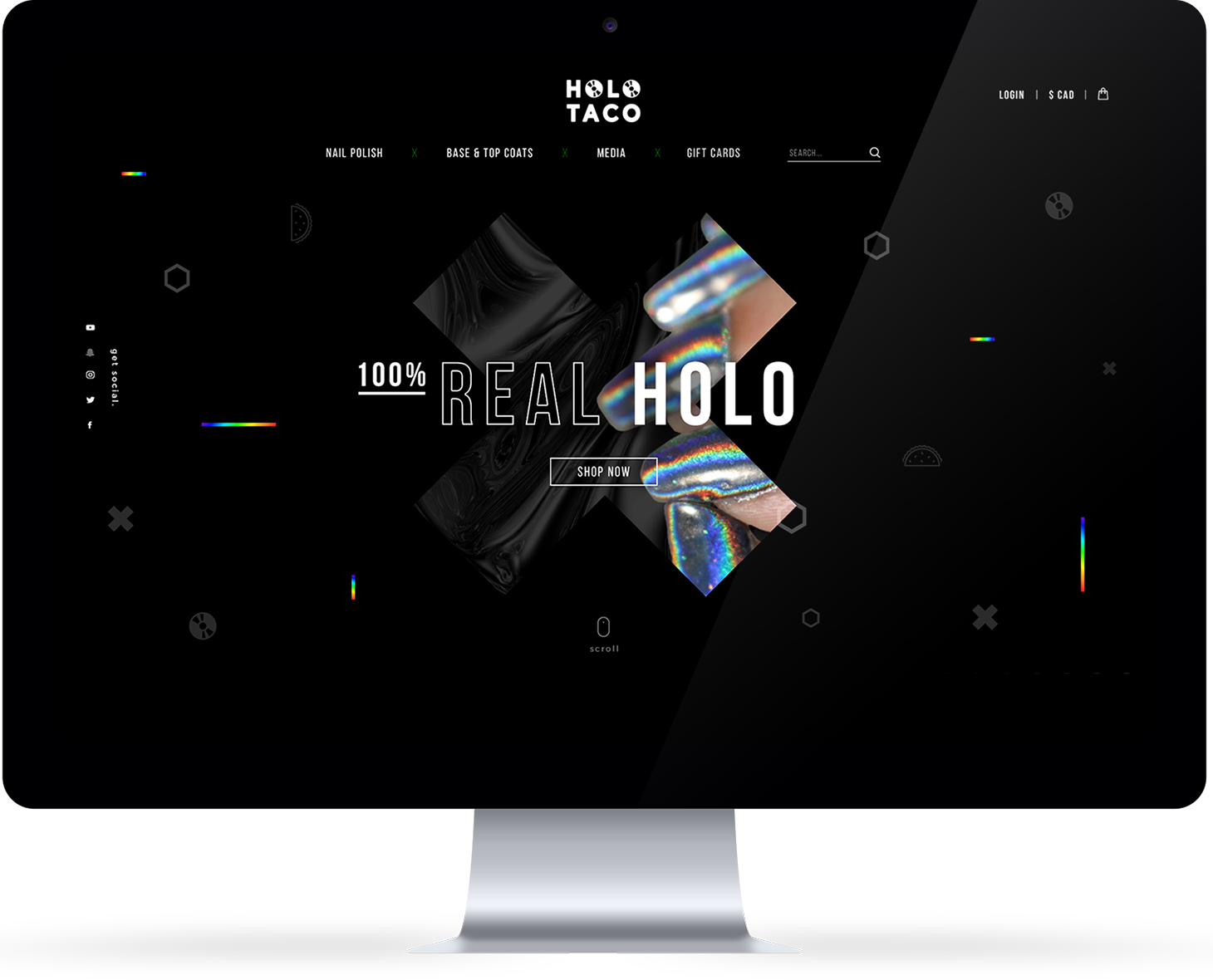 Holo Taco Mobile Desktop Mockup