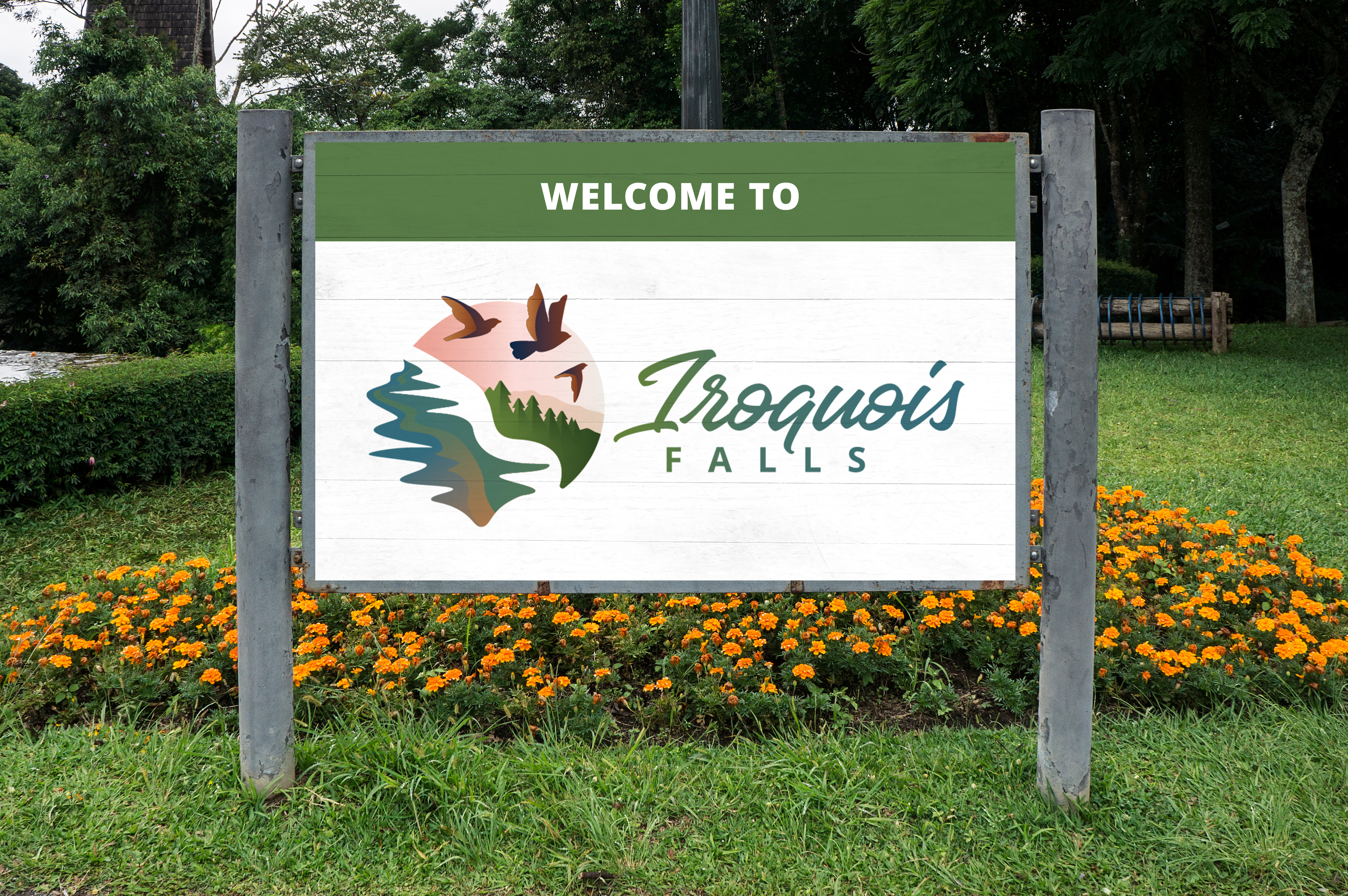 Iroquois Falls Logo Sign
