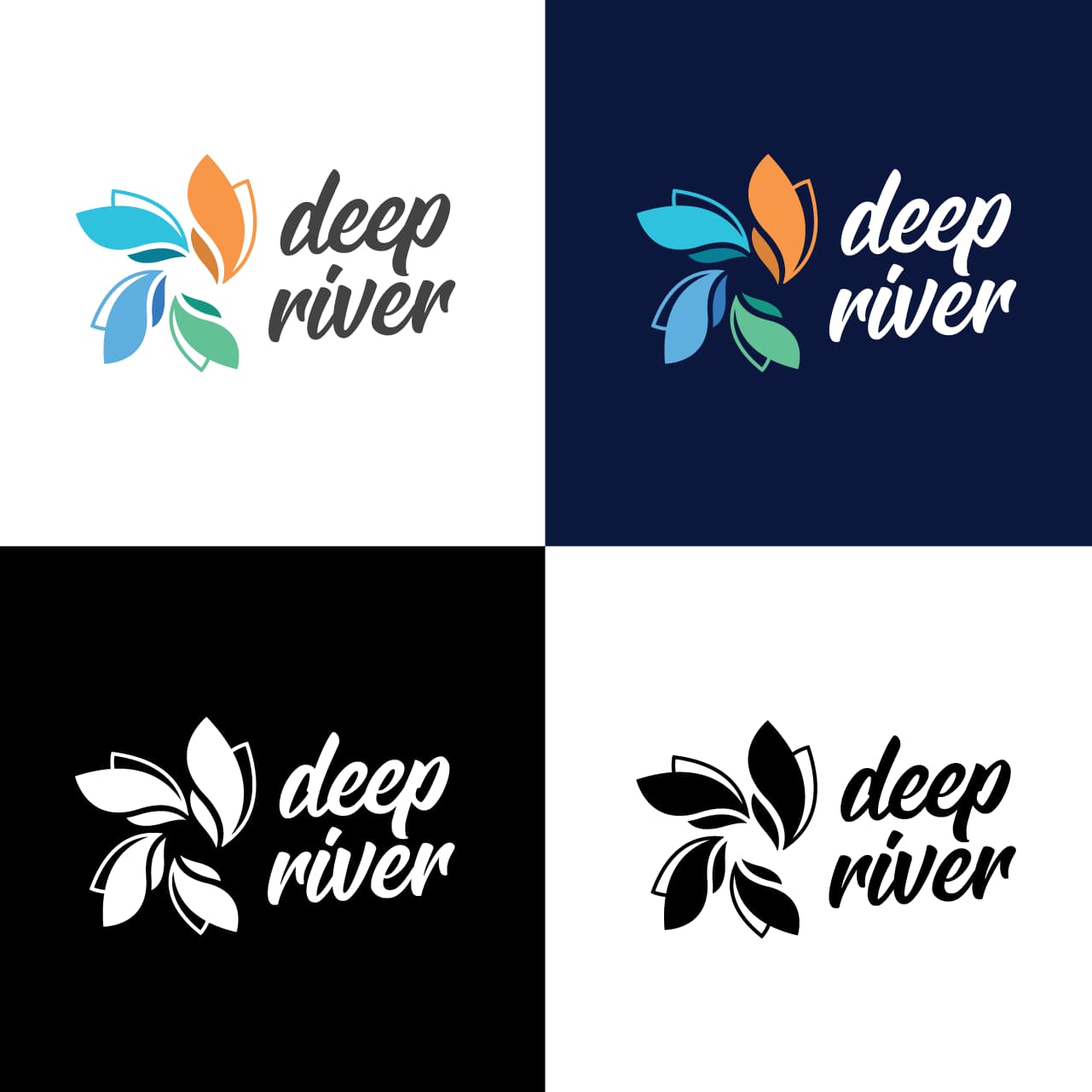 Deep River logo variations