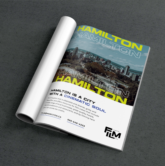 Hamilton Film Office branded magazine