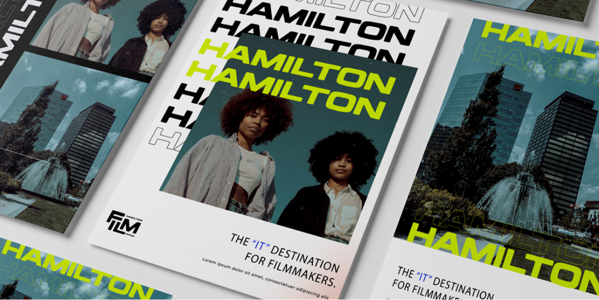 Hamilton Film Office branded posters