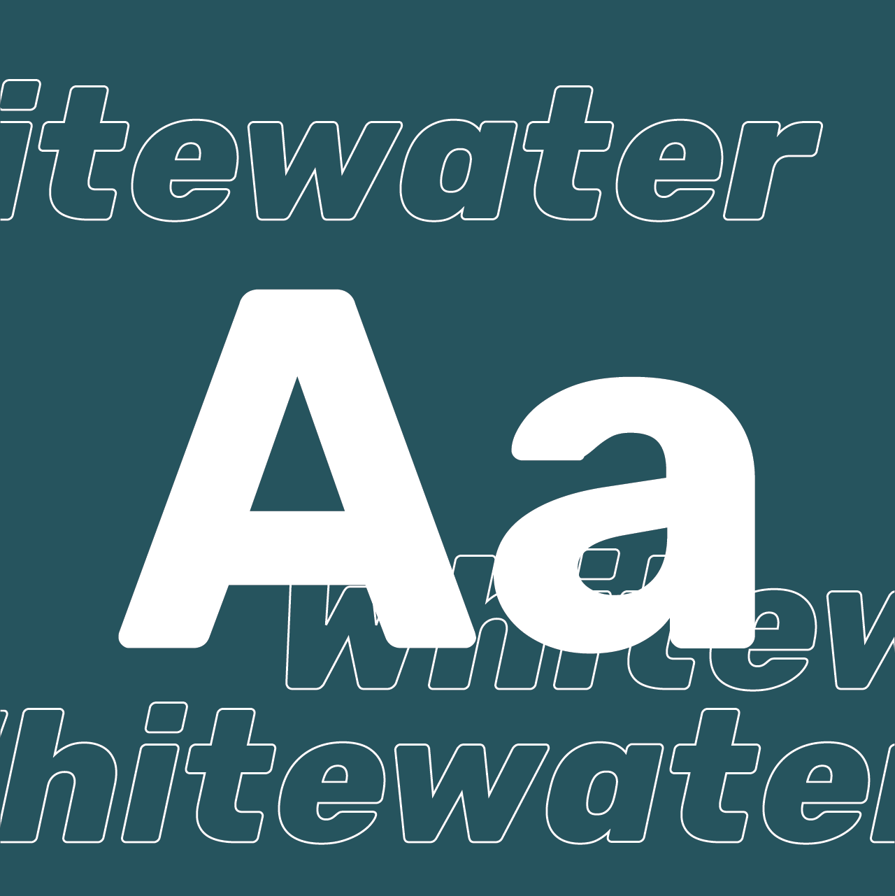 Whitewater font samples