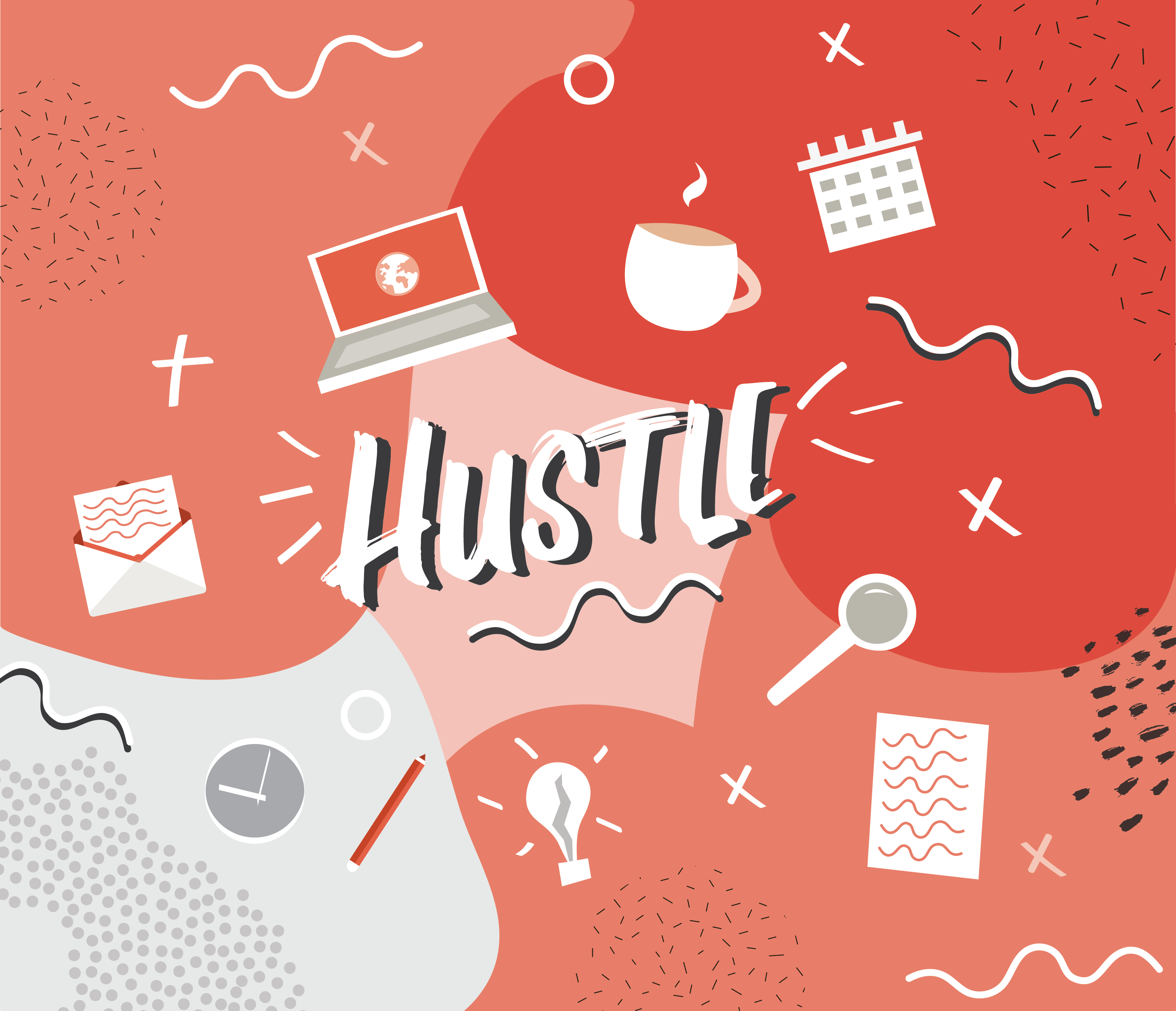 Hustle graphic