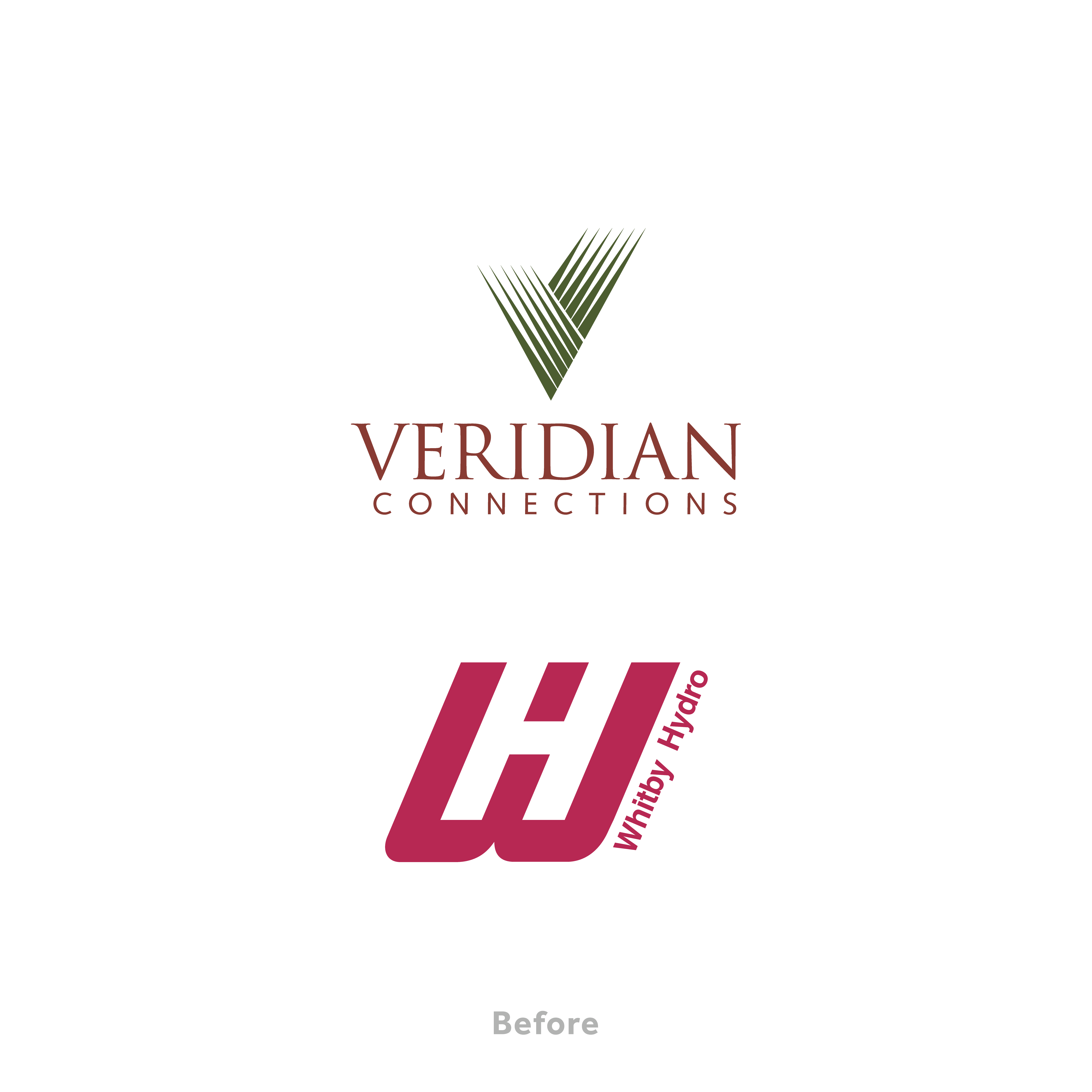 Veridian Connections and Whitby Hydro logos