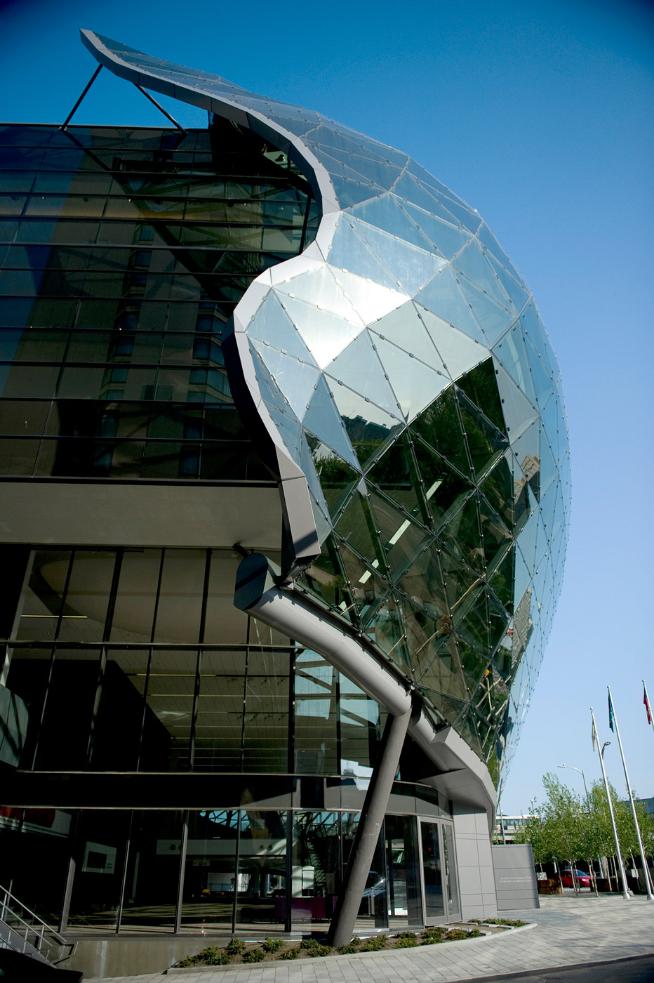 Exterior of Shaw Centre on a sunny day