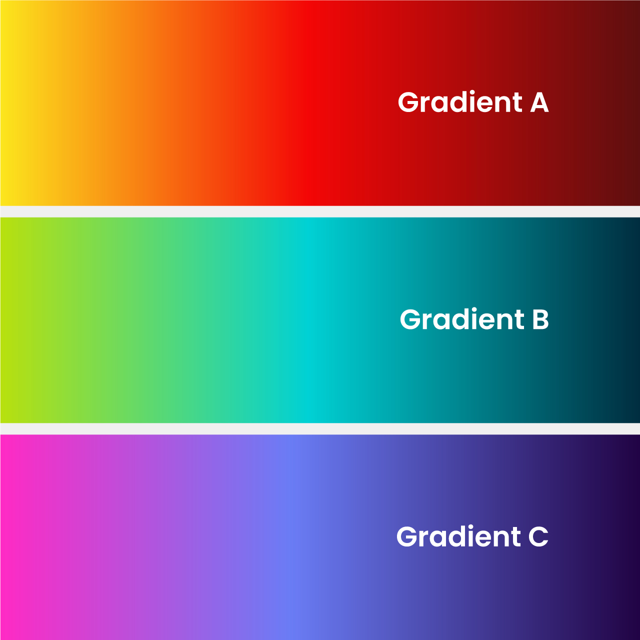 Tourism Hamilton branded gradients