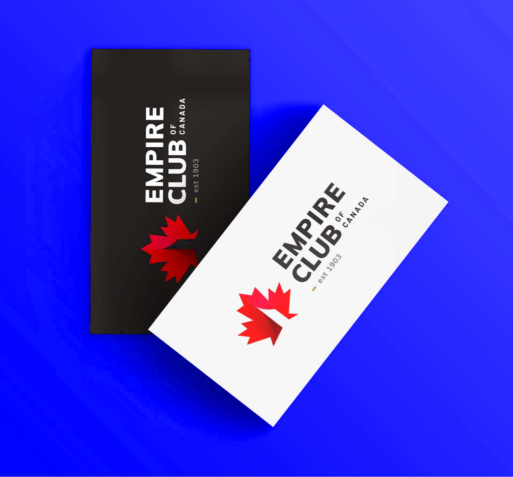 Empire Club of Canada business cards