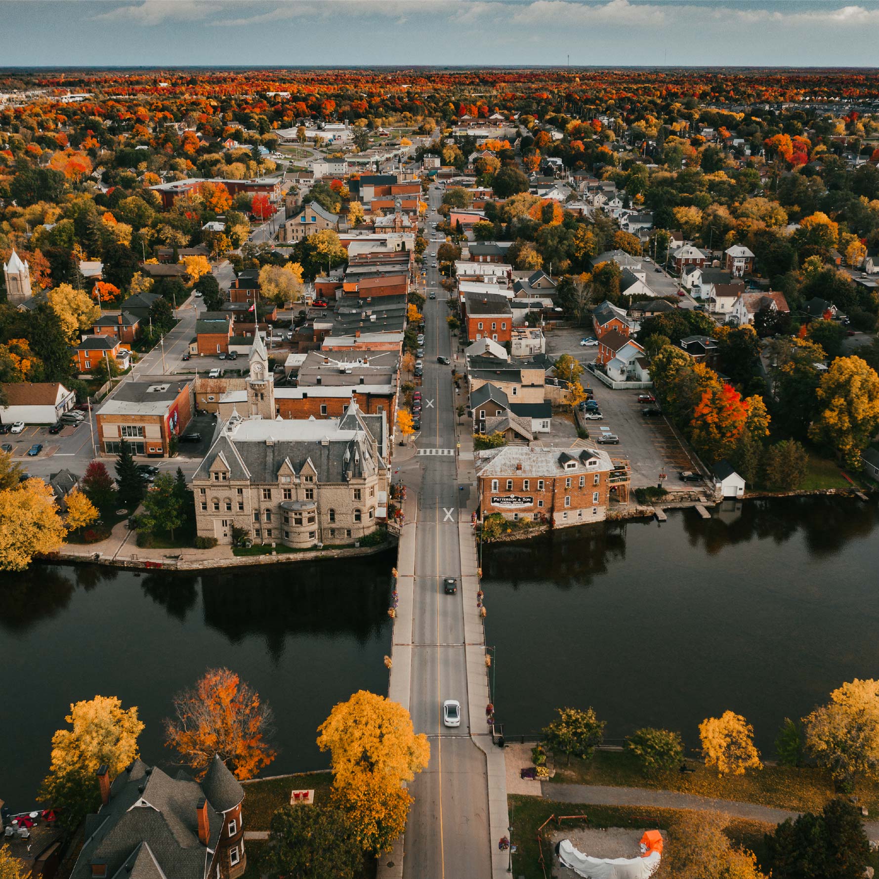 Ariel view of Lanark County