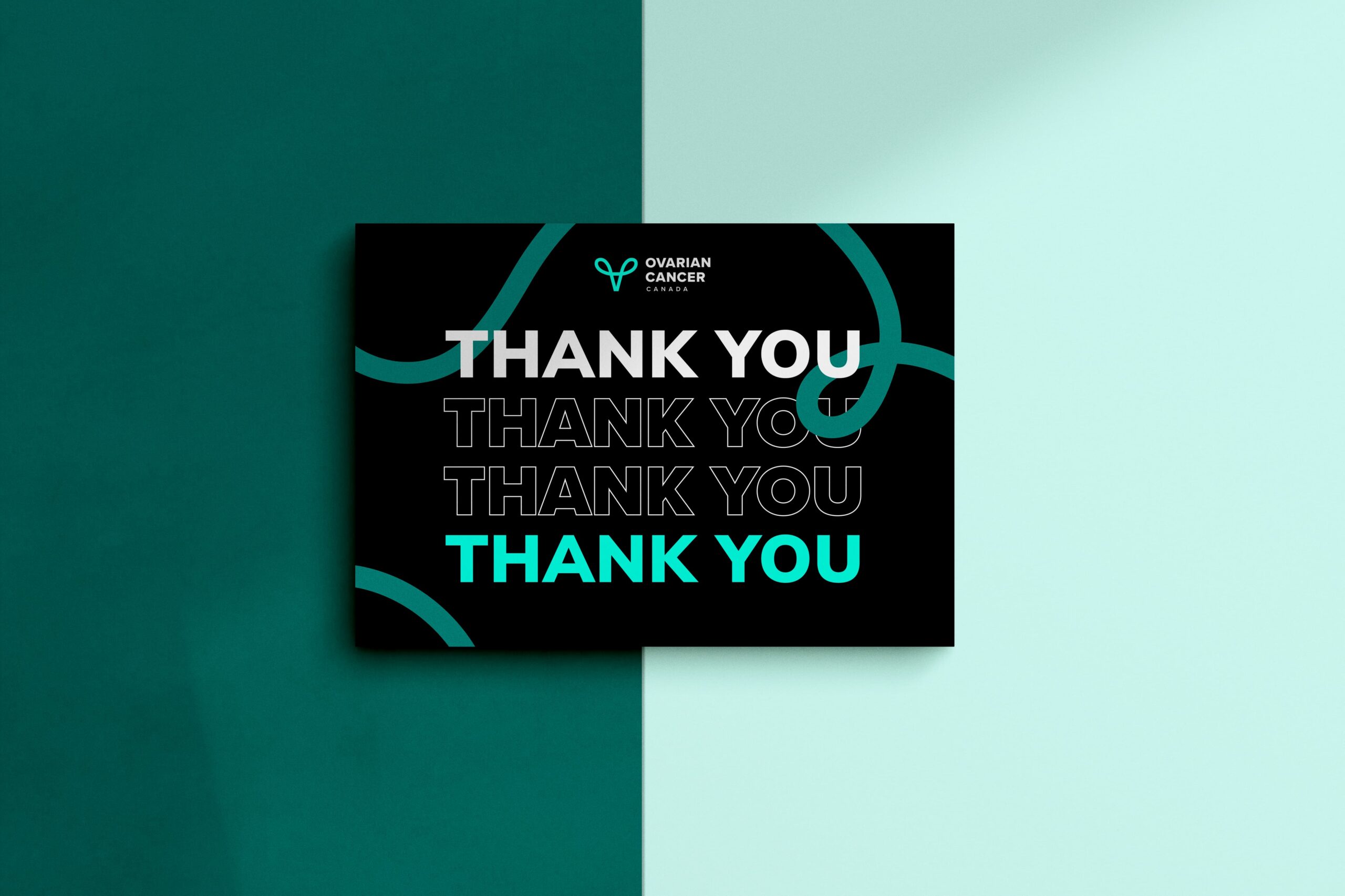 Thank you card mockup