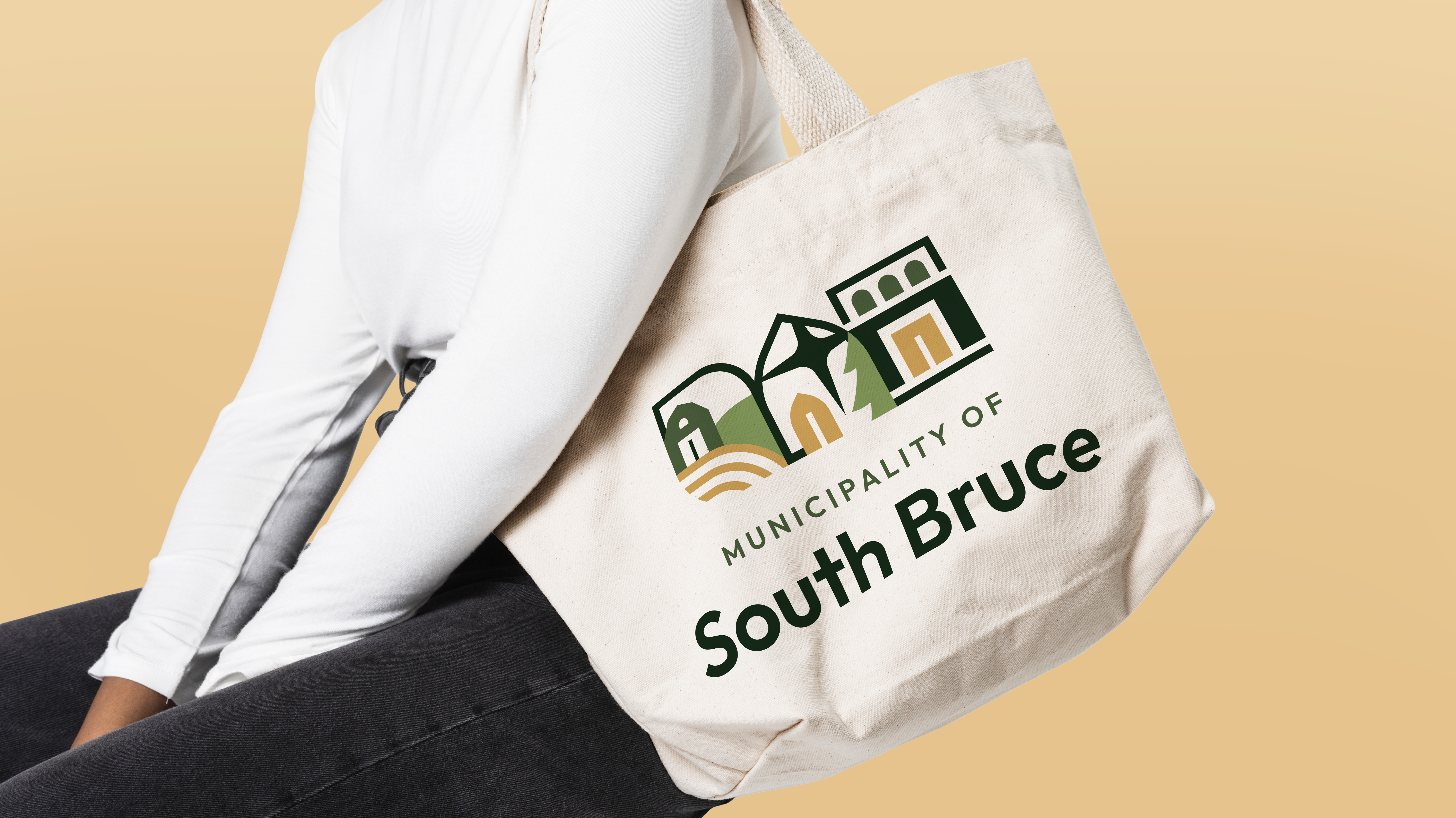 A South Bruce-branded tote bag.