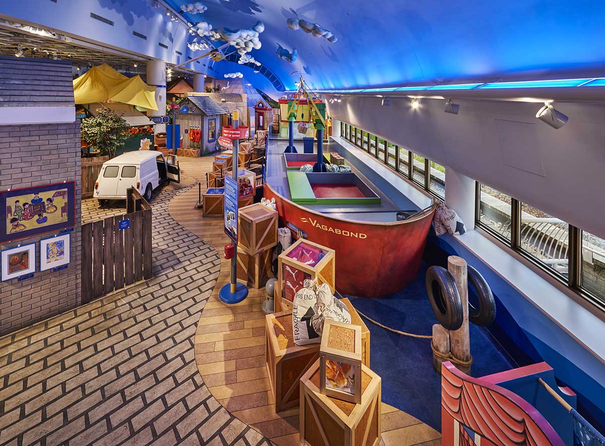Children's play space in museum