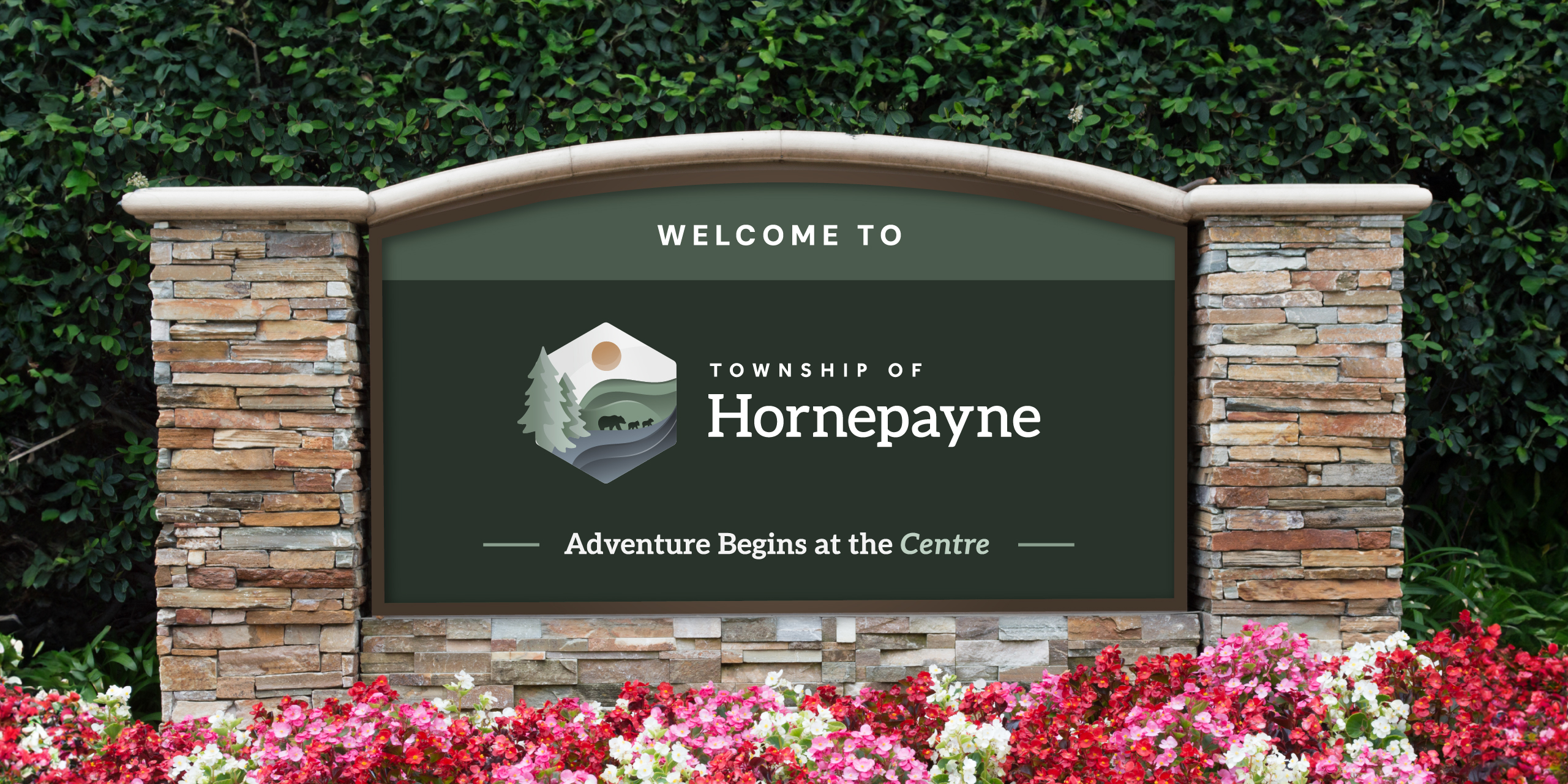 Sign for the township of Hornepayne