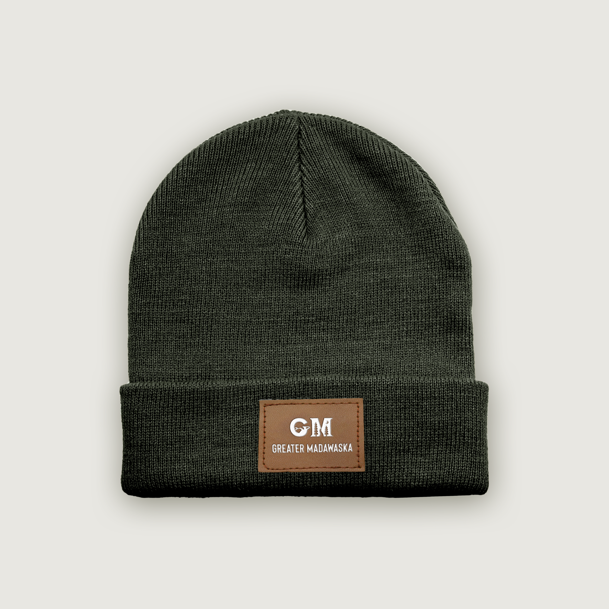 Greater Madawaska logo mock up on a toque