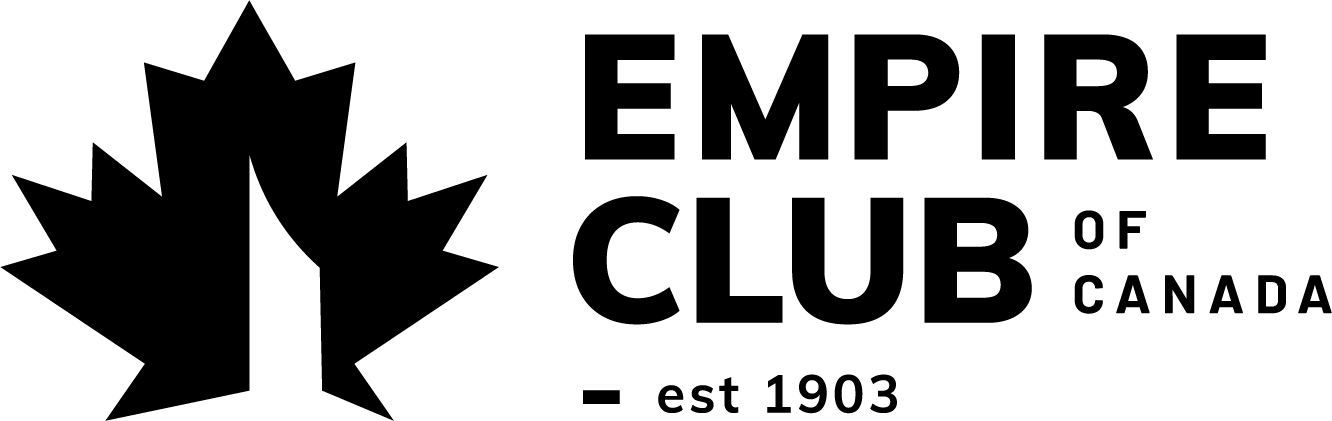 Empire Club of Canada logo with a stylised maple leaf and text stating "est 1903".